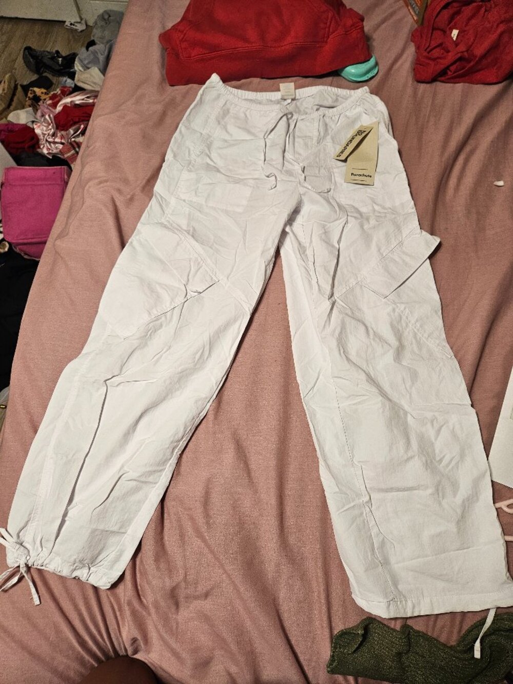 2 pairs of parachute pants
